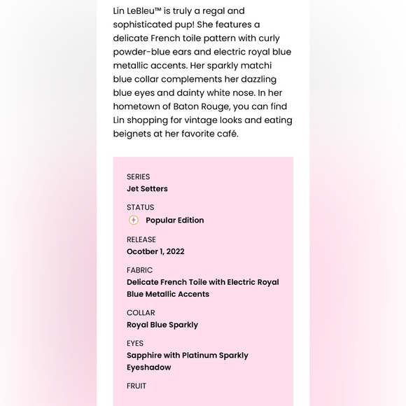 Lin LeBleu P.Lushes Pets - Picture 2 of 9